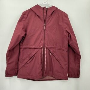 Burton Water Resistant Hooded Anorak Jacket‎ Burgundy Size S